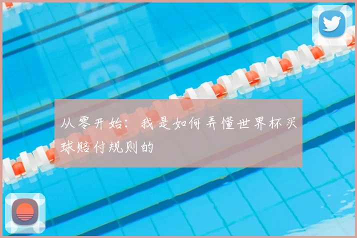 从零开始:我是如何弄懂世界杯买球赔付规则的